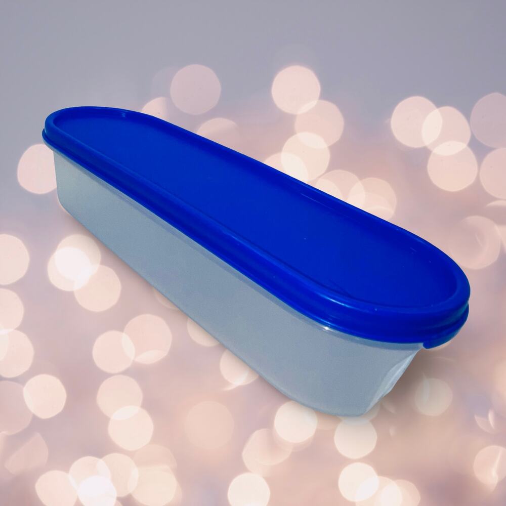 Tupperware Modular Mates Super Oval #1 Container Lid 2399A 2402A Royal Blue Set